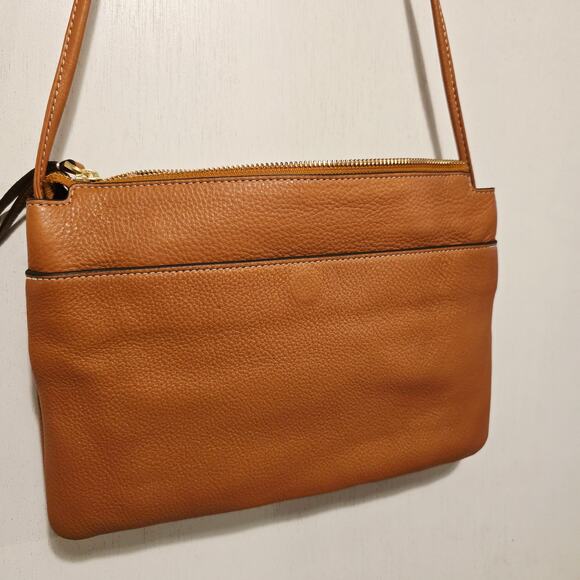 Vera Bradley Leather Foxbury Crossbody NWOT Brown